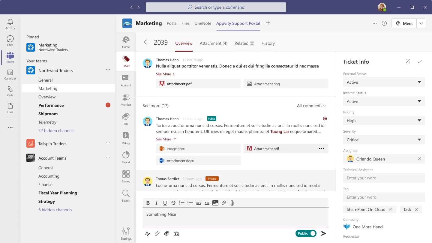 Modify a ticket in eHelpdesk