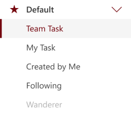 eTask Task Default View