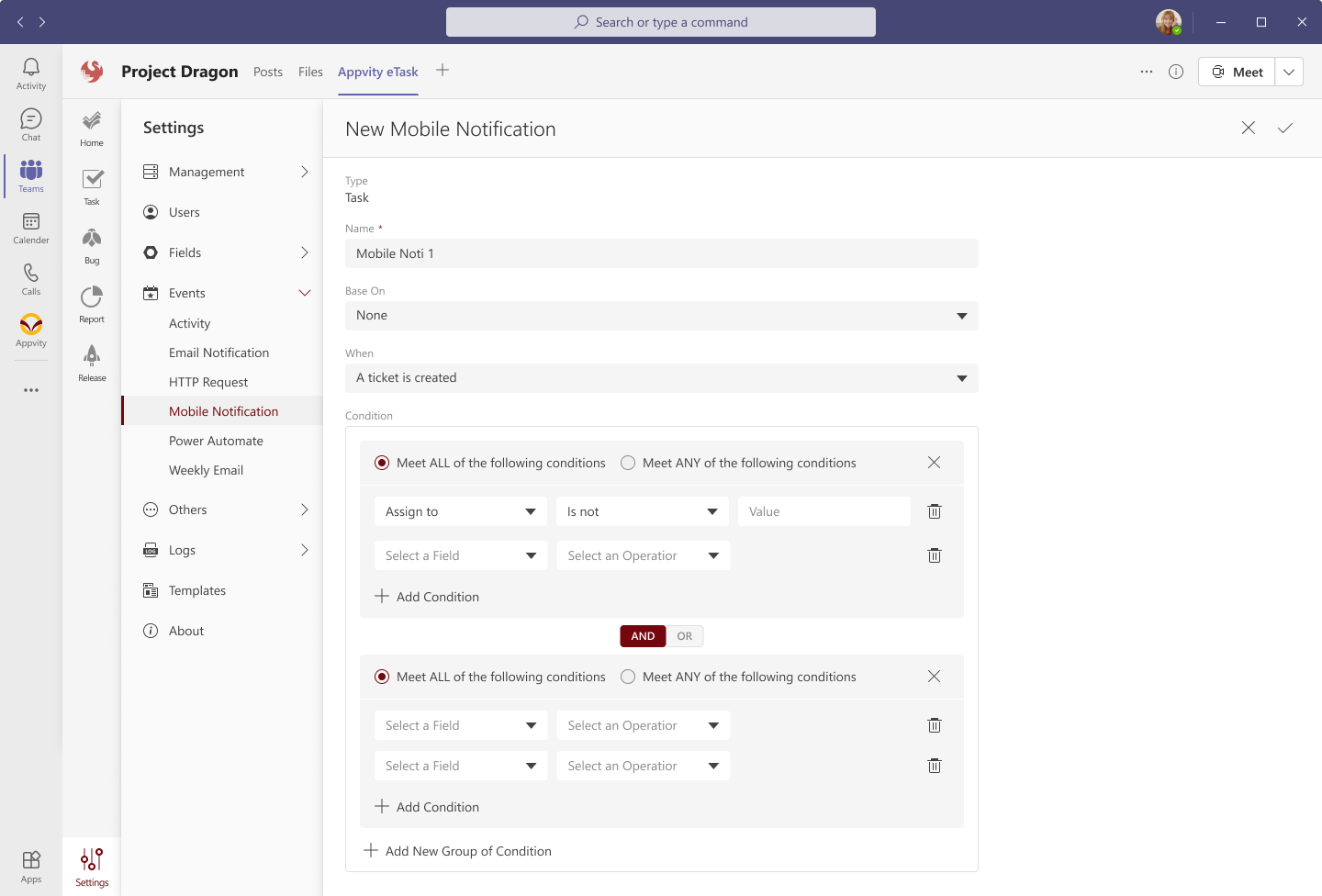 eTask Mobile Application