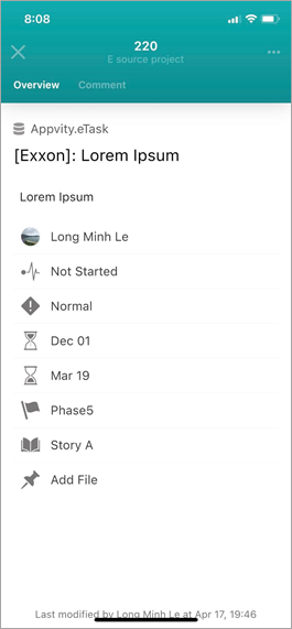 eTask Mobile App