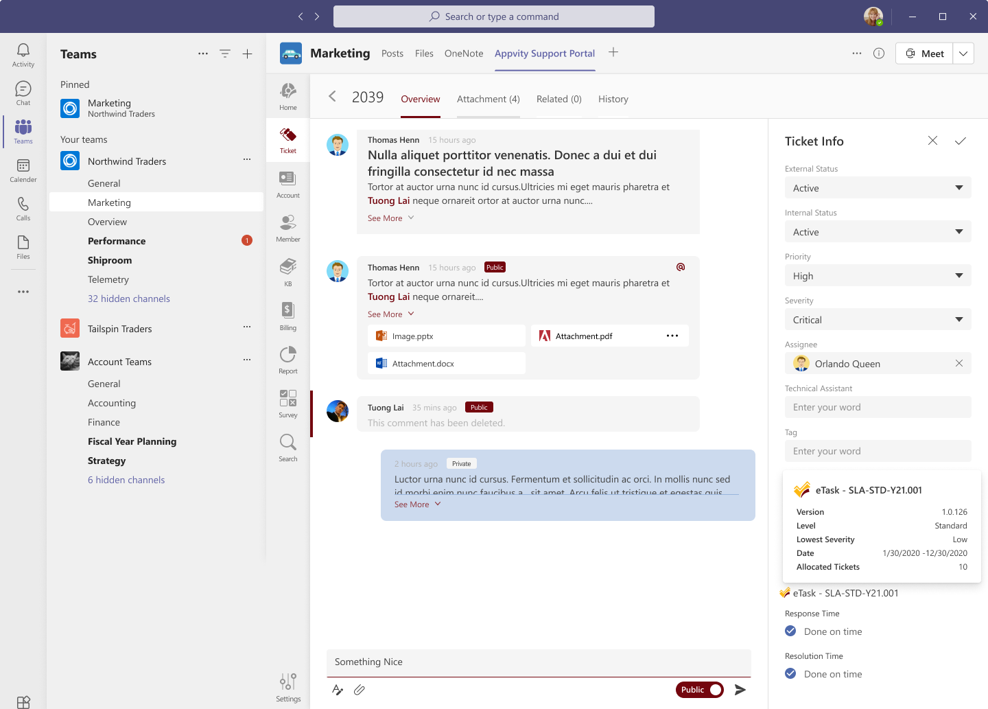 View a ticket in eHelpdesk