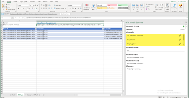 eTask Excel Sync