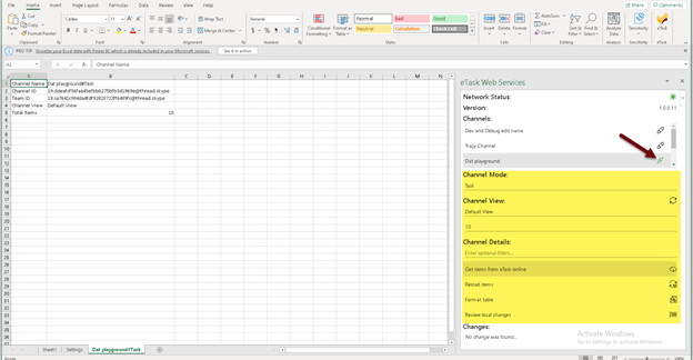 eTask Excel Sync