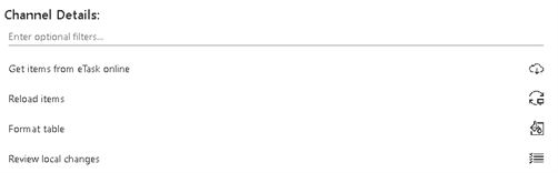 eTask Excel Sync