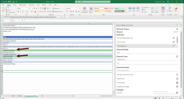 eTask Excel Sync